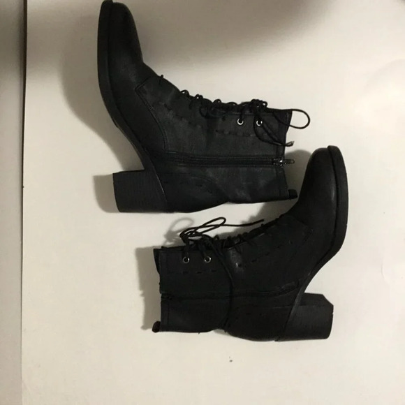 JUSTFAB Harriet Boots  Black Heel Casual Semi-formal Sz 10 US - Picture 4 of 6